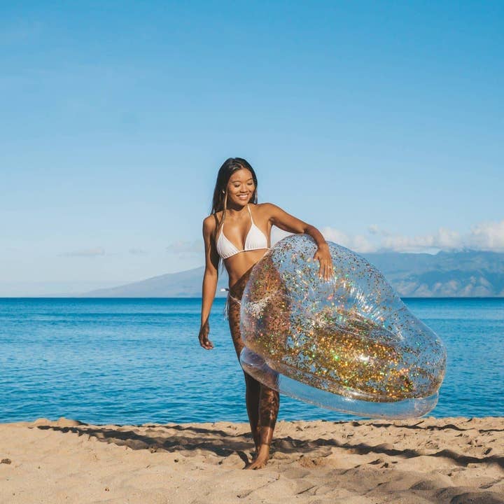 PoolCandy - Wholesale Chair - AirCandy Gold Glitter Inflatable Chair4