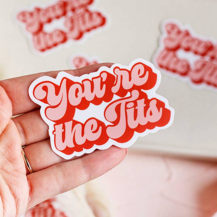 The Print Pantry - Wholesale Sticker - You're The Tits Sticker