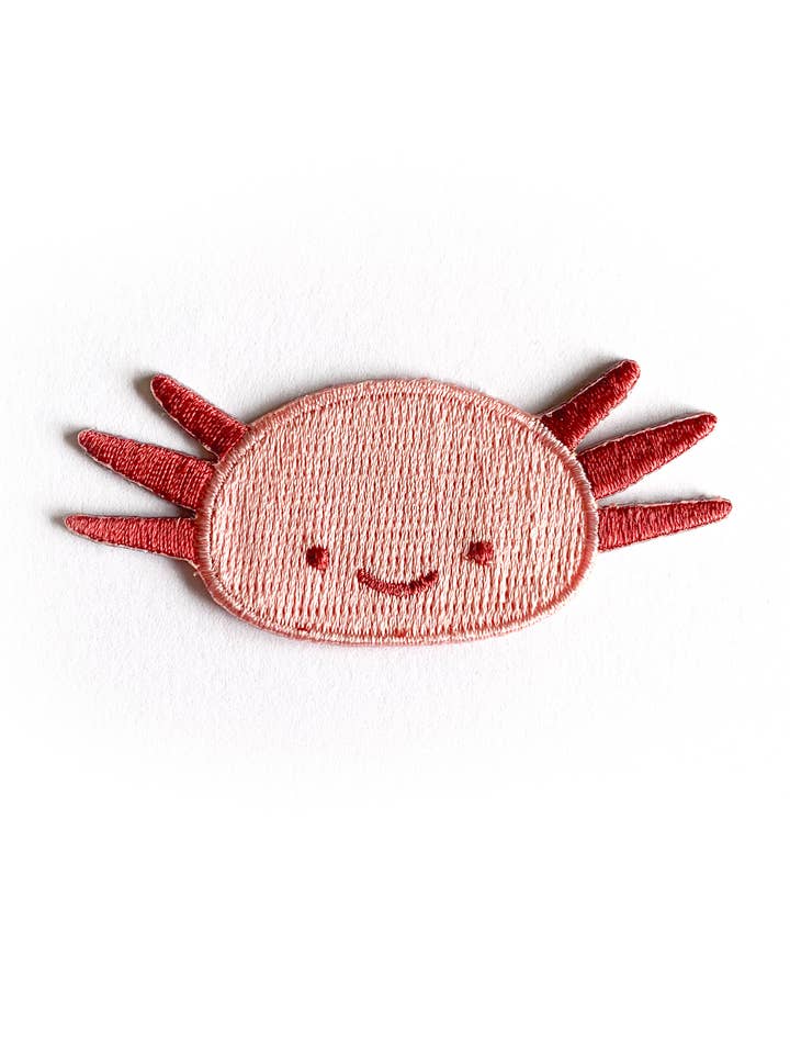 Écusson thermocollant brodé Axolotl pour la vente par Tom Hardwick