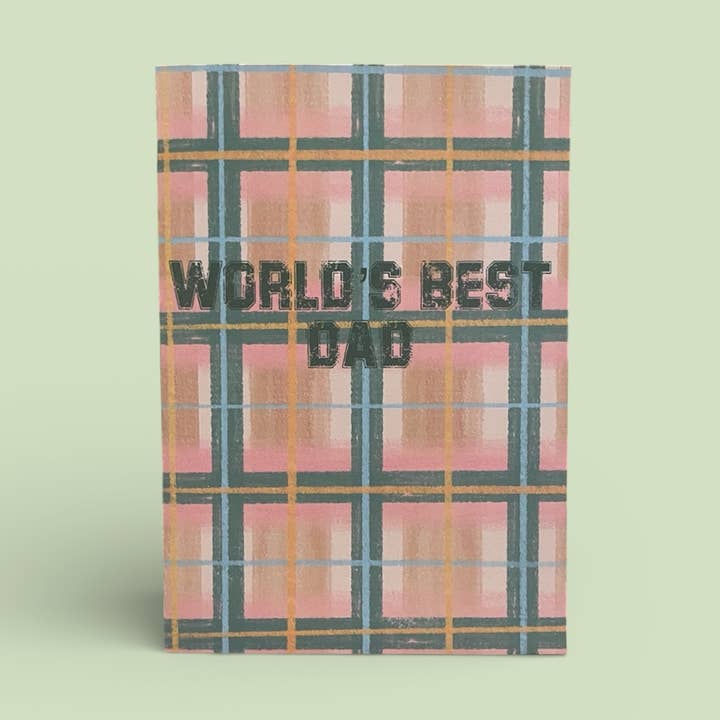 World’s best dad Greeting Card for wholesale by Heart in the Woods
