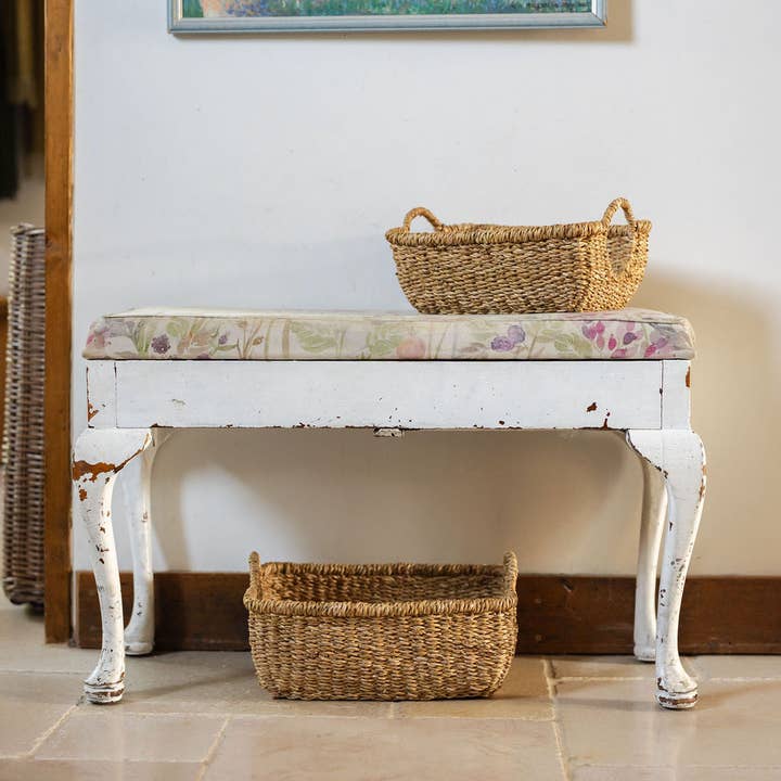 Arthur Cameron – wholesale Basket – Meghna, Seagrass Basket Tray with Round Handles2