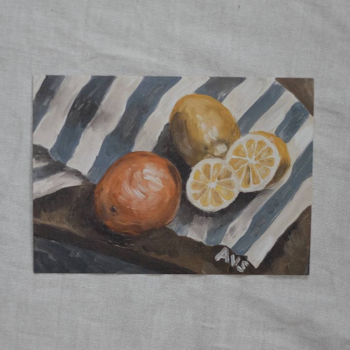 5x7 Fine Art Print | Vintage Artwork | Citrus Joy Series for wholesale by annalisa v. sawtell