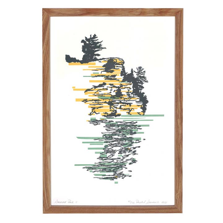 Current Location Press - Wholesale Art Print - Starved Rock II - Limited Edition Letterpress Print