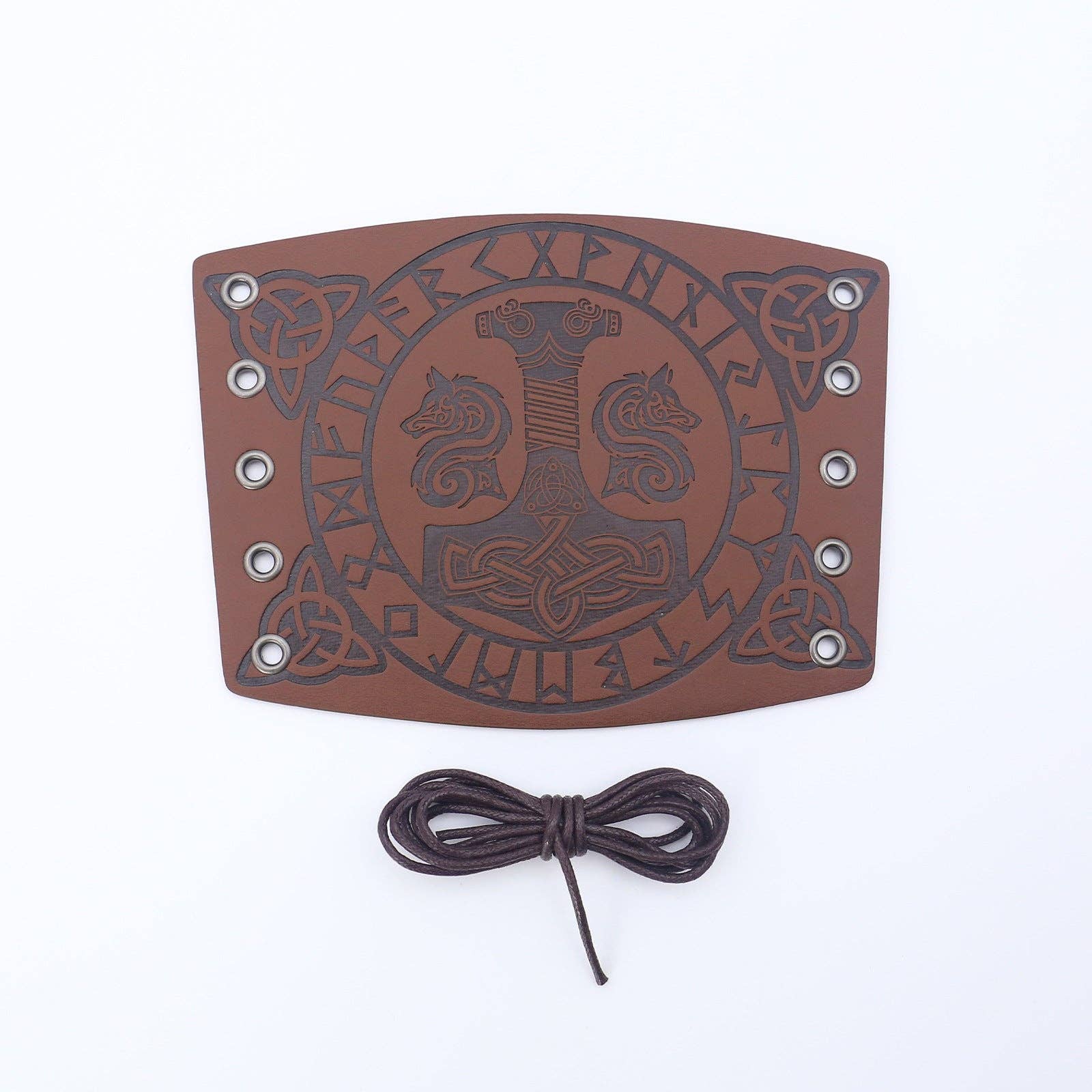 SALINA TRADING INC - Wholesale Costume – Women's - Medieval Leather Wrist Cuffs Retro Punk Arm Guards Festival Costume Accessories32