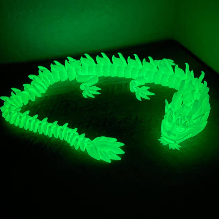 NumanPrints – wholesale Fidget toy – Kids – Glow in The Dark Dragon! Imperial Chinese Dragon3