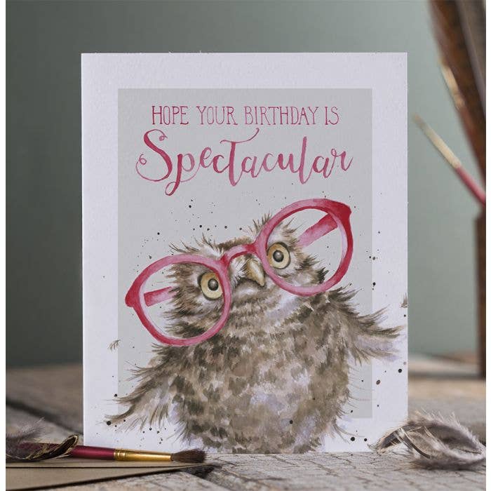 Wrendale Designs - Wholesale Birthday Card - Spectacular (Owl)1
