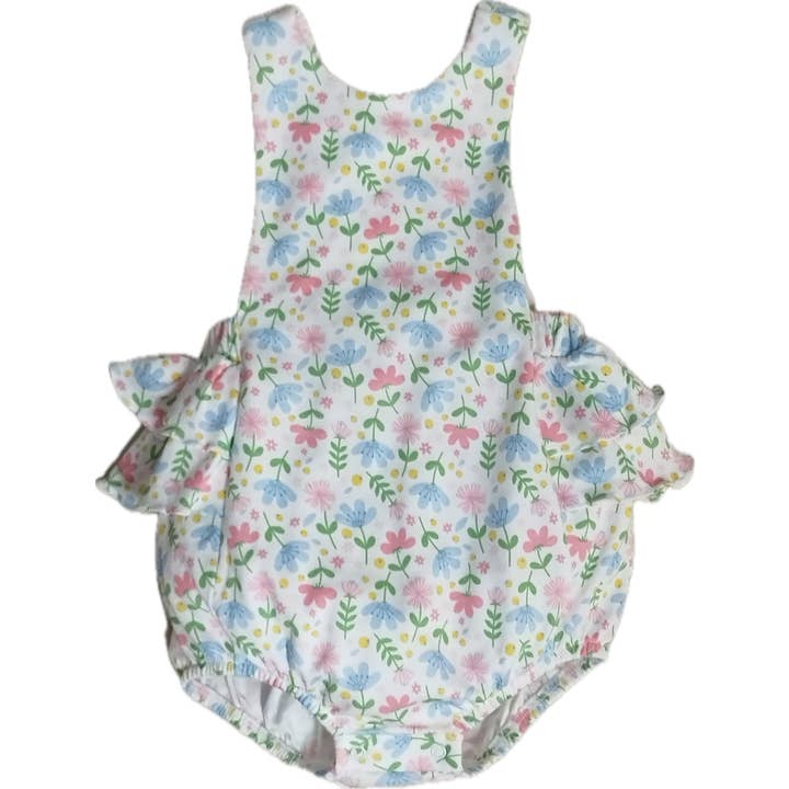 Girl's sunsuit and hat set Palm Beach Collection Pima Cotton for wholesale by Marco and Lizzy