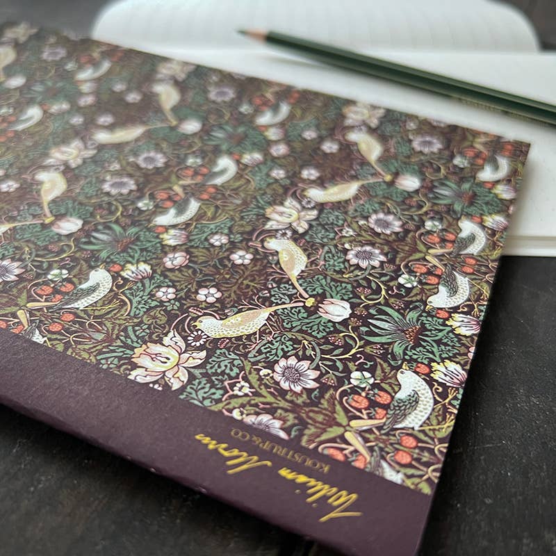 Koustrupco - Vendita all'ingrosso Quaderni - Taccuino con motivo Strawberry Thief WM - Prodotto in Danimarca3