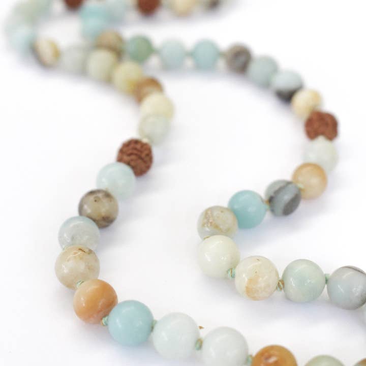 YAM temple - Wholesale Prayer beads necklace - CALM - Amazonite Mala4