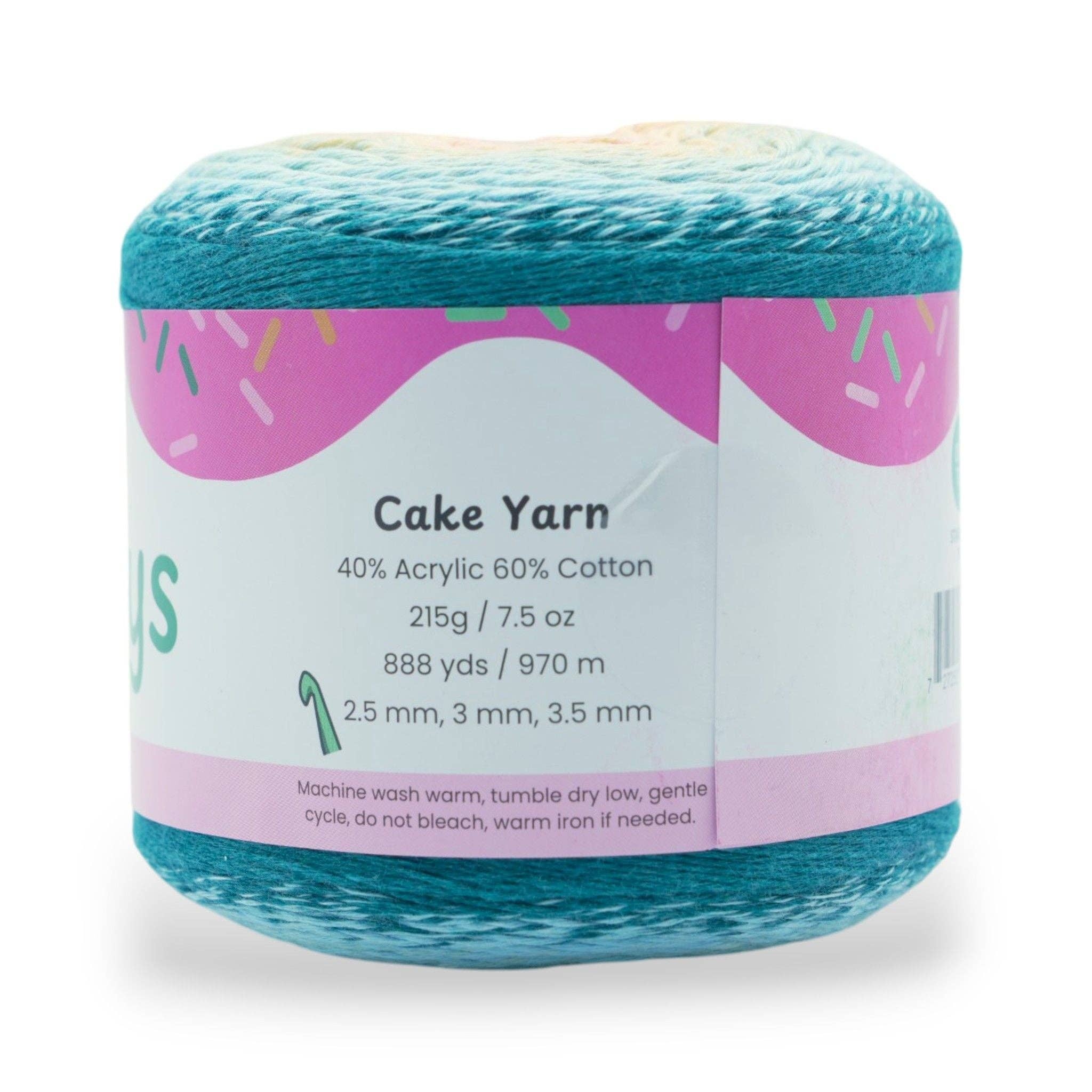 Okey Dokeys - Wholesale Yarn - 1060 Yards Gradient Cake Yarn - #1 Super Fine Cotton Acrylic Yarn13