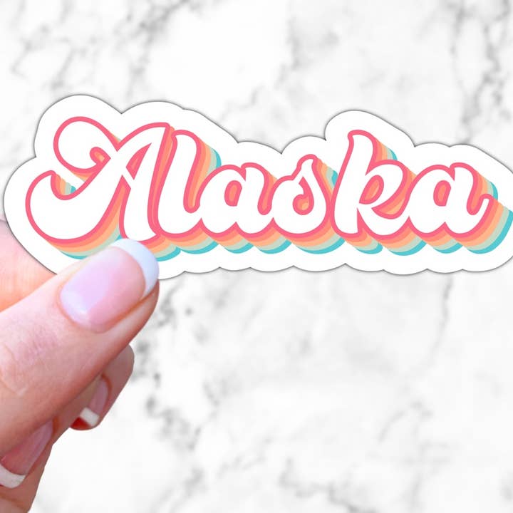 Retro Alaska klistermärke för wholesale av Simply Fangirl Designs