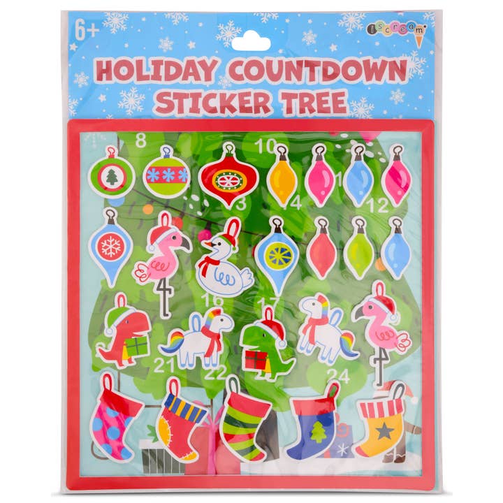 HOLIDAY COUNTDOWN STICKER TREE for wholesale by Iscream