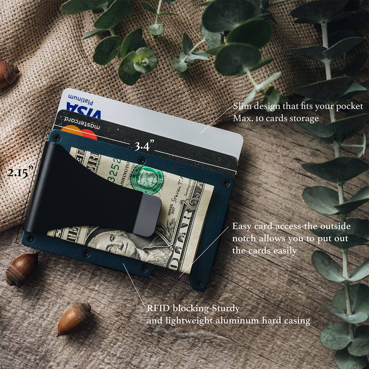 Avadir and Co – Carteira – Homem por atacado – Carteira de Metal1