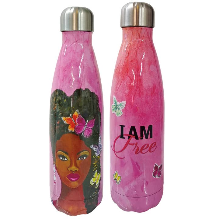 Stainless Steel Bottle I Am Free for wholesale by Shades of Color, LLC