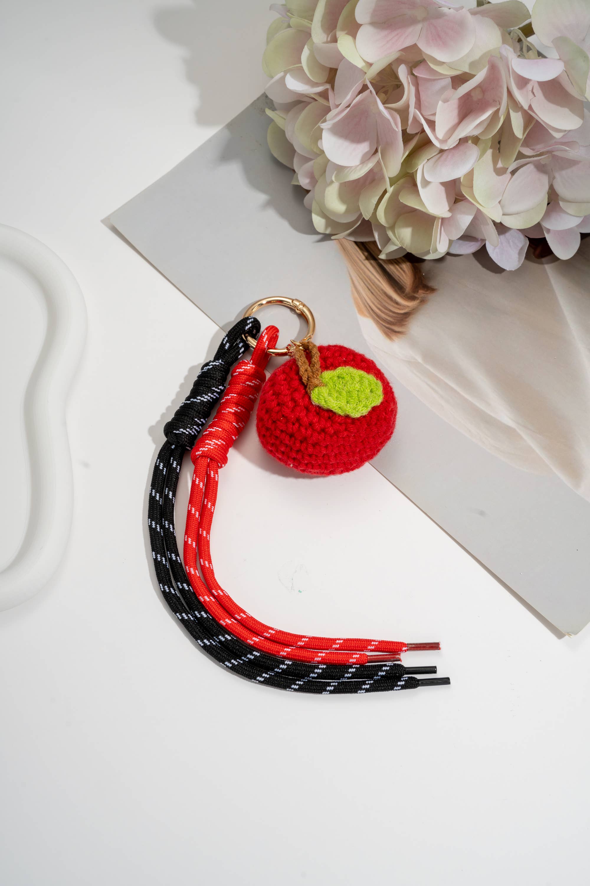 COSMOS - Wholesale Keychain - Women's - Red Apple Grigri Keychain & Lucky Charm Bag Jewel0