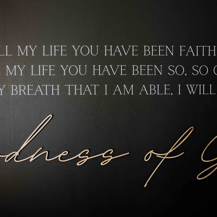 Joyfully Said - Wholesale Wood Wall Art - Goodness of God