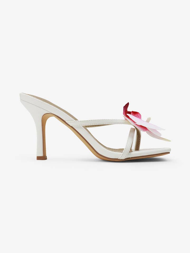 Lemonade Shoes - Wholesale High Heels - Women's - ARTEMIS - RESORT '25 Trendy Flower/Butterfly Thong Heel