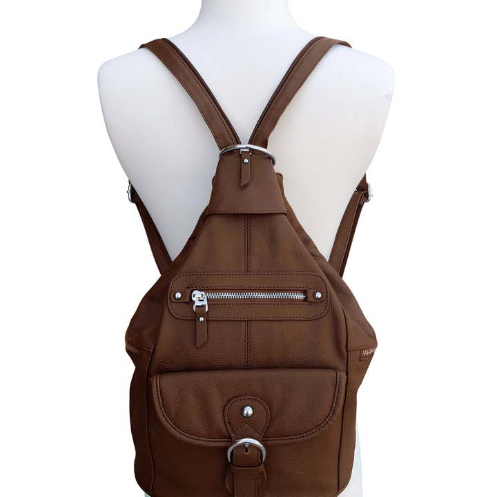 Roma Leathers, Inc. - Wholesale Backpack - Women's - 3611H cowhide leather back pack7