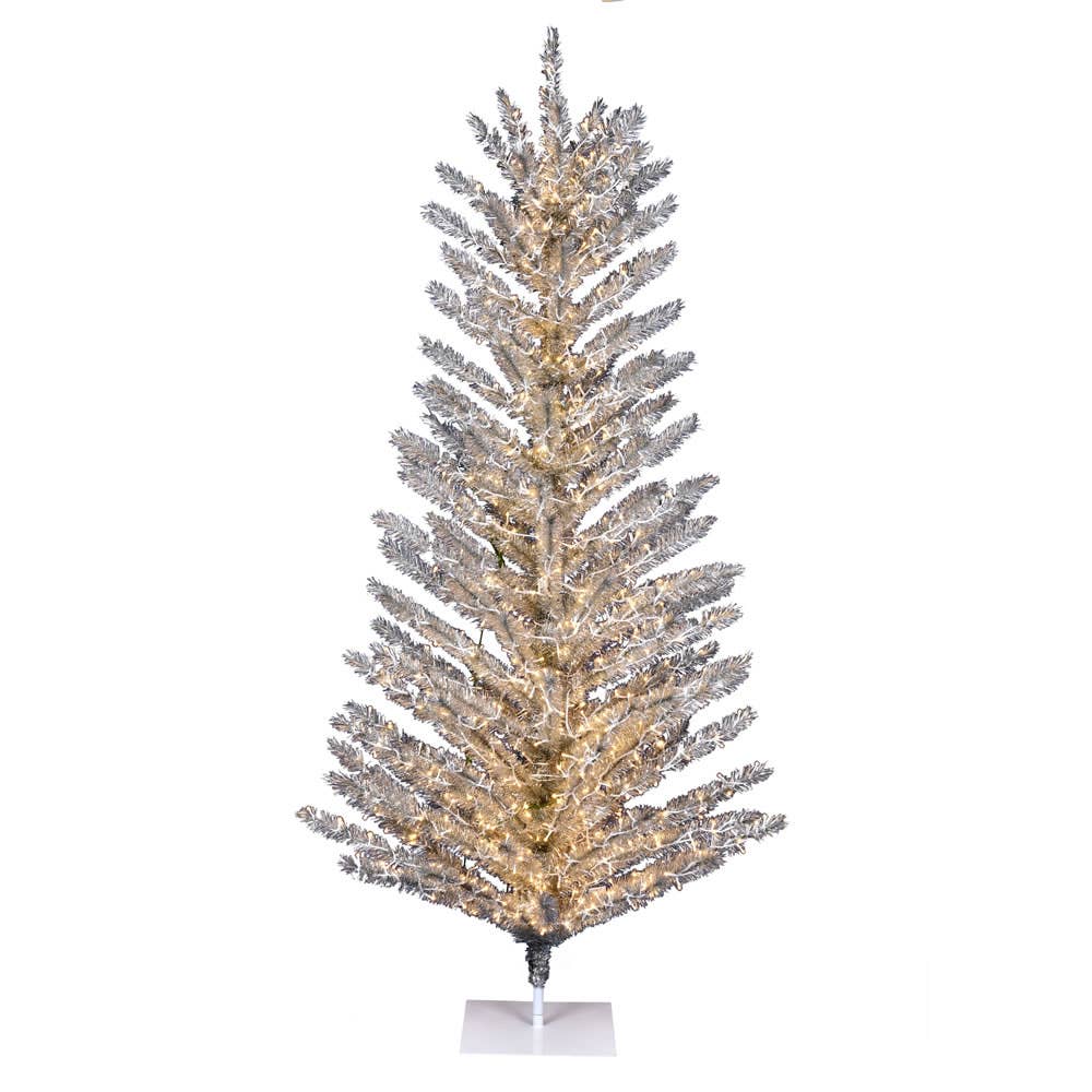 Vickerman - Wholesale Artificial Christmas Tree - Vickerman 7' x 47" Vintage Aluminum 3mm 1050WW0