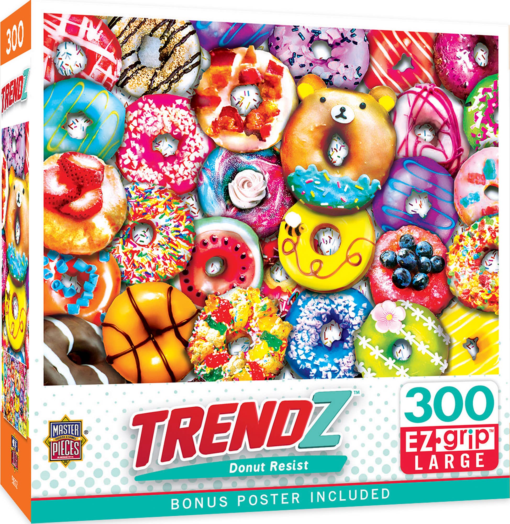 Masterpieces Puzzles - Wholesale Puzzle - Adult - Trendz - Donut Resist 300 Piece EZ Grip Puzzle0