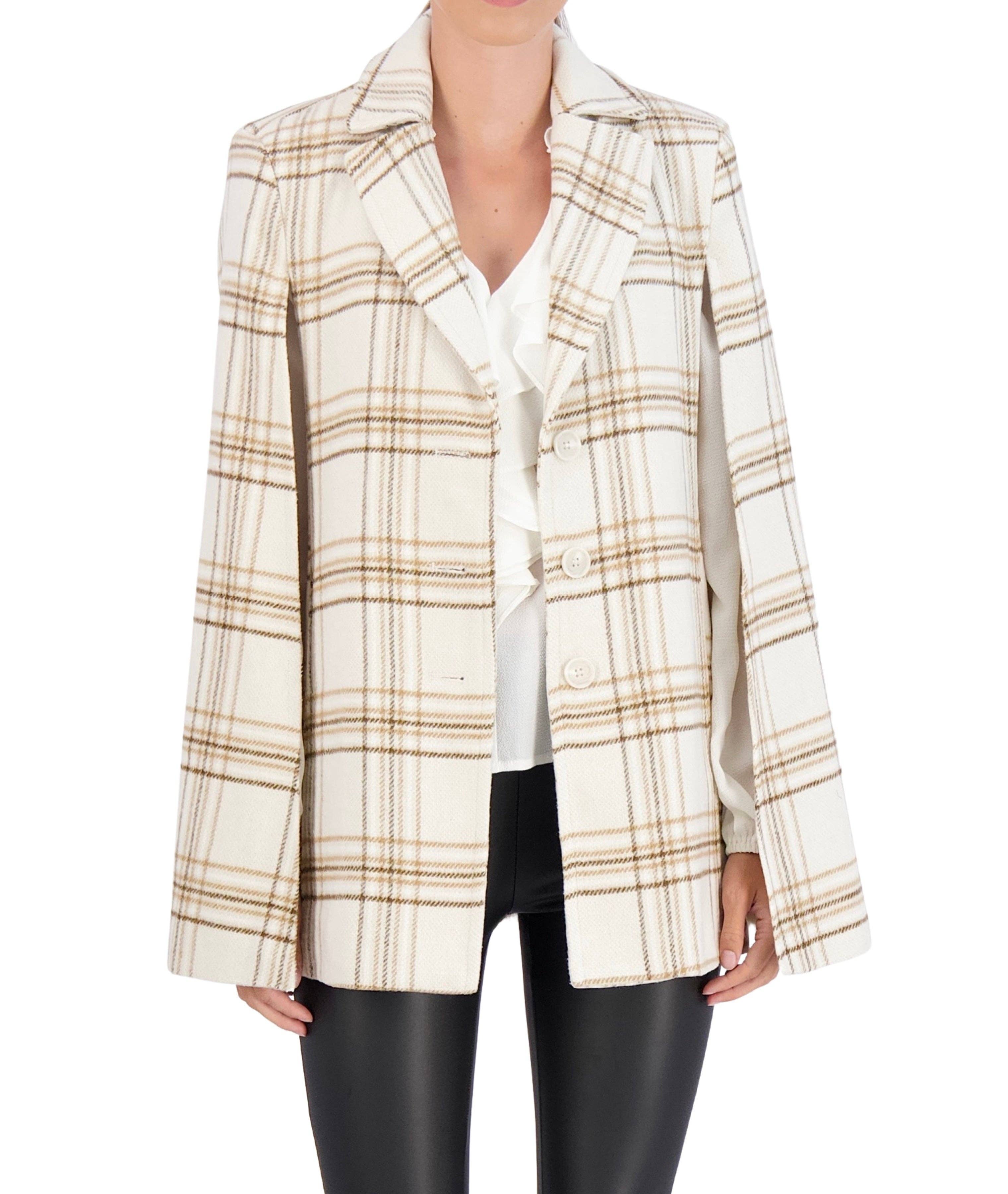 Ookie & Lala / O&L – Großhandel Jacke – Damen – Vegane Cashmere-Karokappe im Blazerstil7