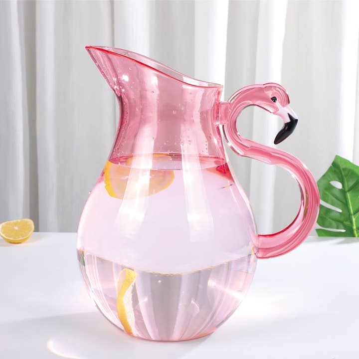 Supreme Housewares - Wholesale Pitcher - Flamingo Acrylic Pitcher 2.7QT