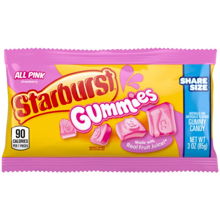 I Got Your Candy - Wholesale Gummy - Starburst All Pink Gummies Share Size 3oz - 15ct