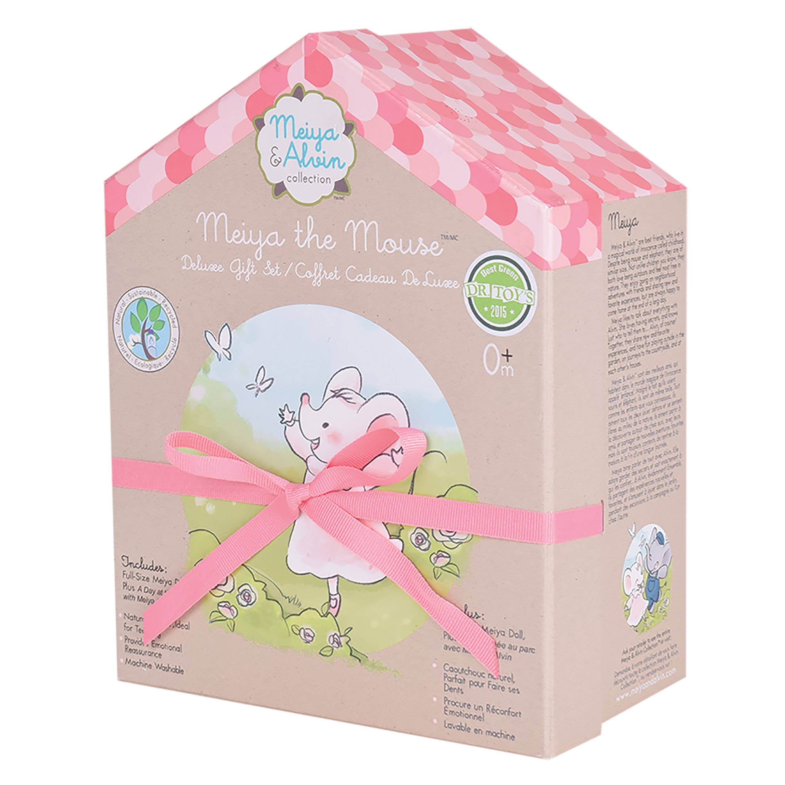 Tikiri Toys LLC - Wholesale Stuffed/Plush Toy - Kids & Baby - Meiya the Mouse Rubber Head Deluxe Toy with Book1