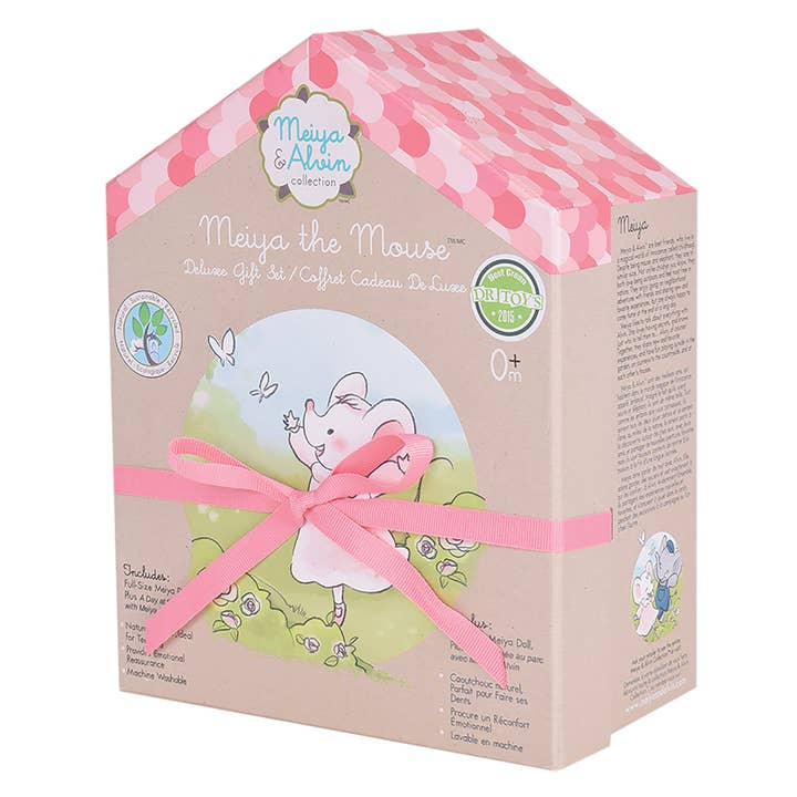 Tikiri Toys LLC - Wholesale Stuffed/Plush Toy - Kids & Baby - Meiya the Mouse Rubber Head Deluxe Toy with Book1