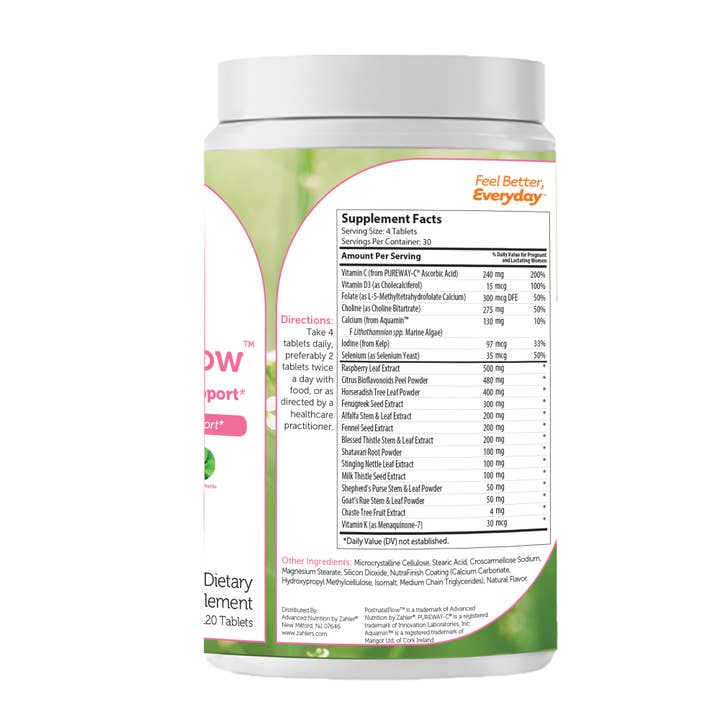 Advanced Nutrition by Zahler - Vente Thé d'allaitement - Zahler PostNatalFlow Advanced Lactation Support + Postnatal.1