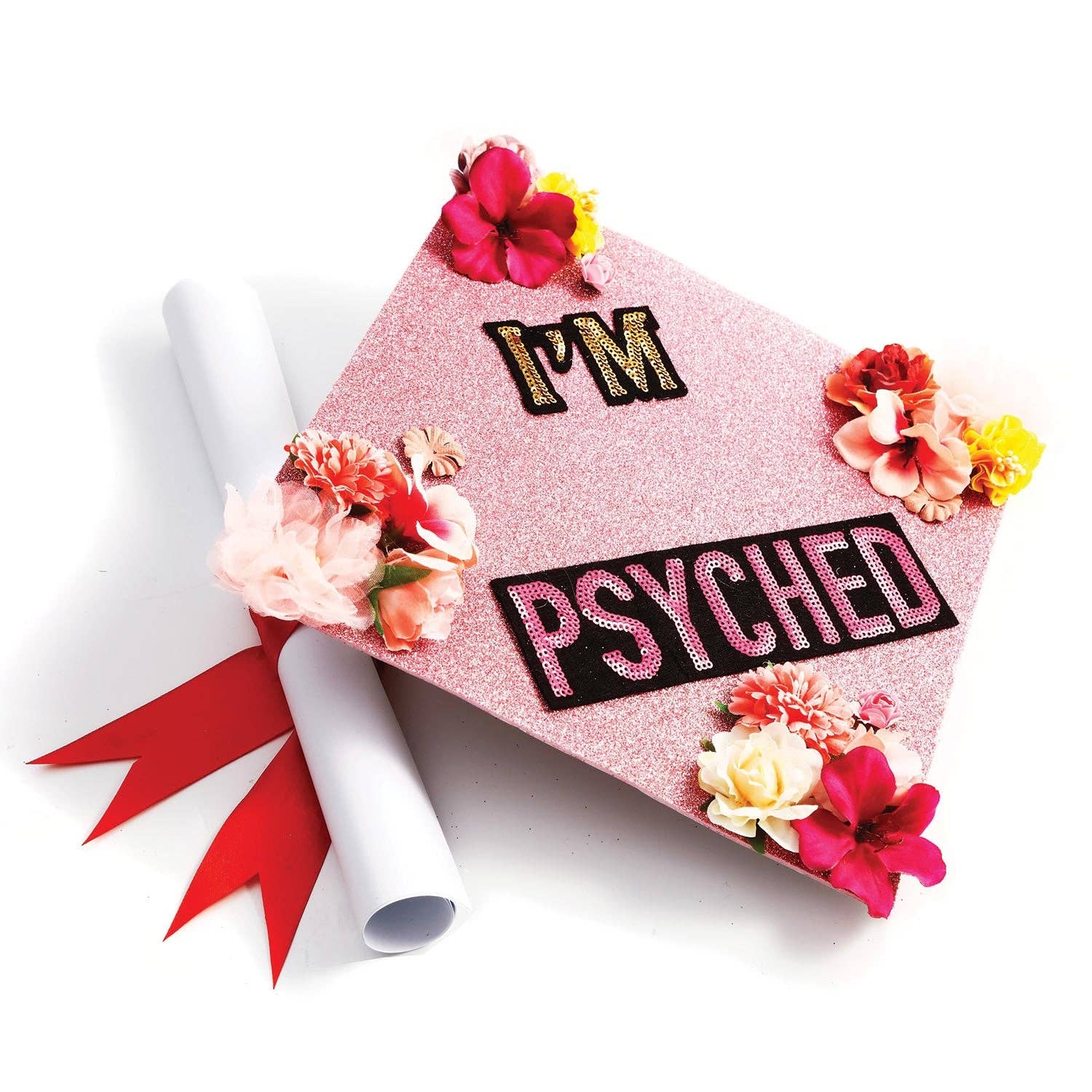 Once Upon A Time - Vendita all'ingrosso Cappello/Corona da festa - Decorazione floreale fatta a mano per cappello di laurea9