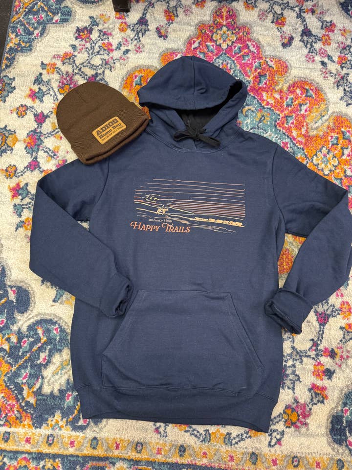Happy Trails Hoodie for wholesale by SRM Custom Art & Design