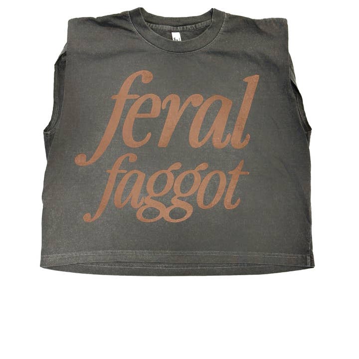 Débardeur court musclé Feral Faggot pour la vente par AR-T's