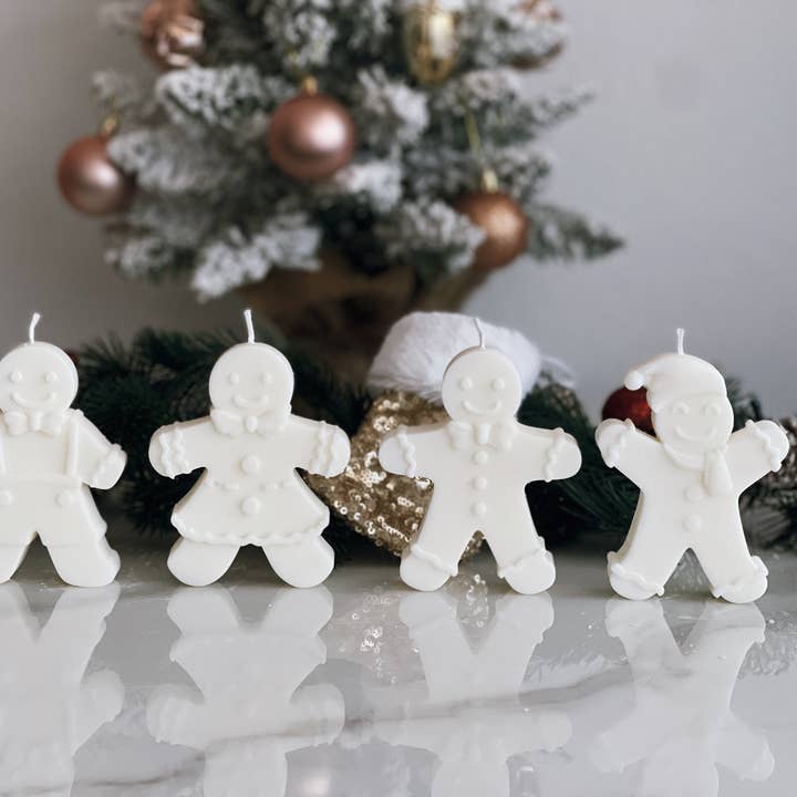 Hi Sunday Collective - Wholesale Novelty Candle - GINGERBREAD FAMILY SET2