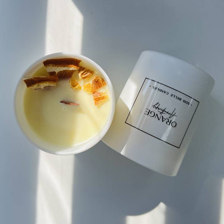 Sois Belle candle - Wholesale Jar/Filled Candle - Orange0