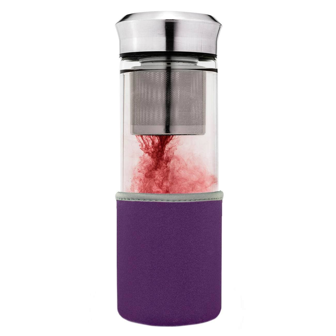 Creano - Wholesale Tea Strainer/Infuser - “Teamaker” tea maker 400ml incl. neoprene case; purple4