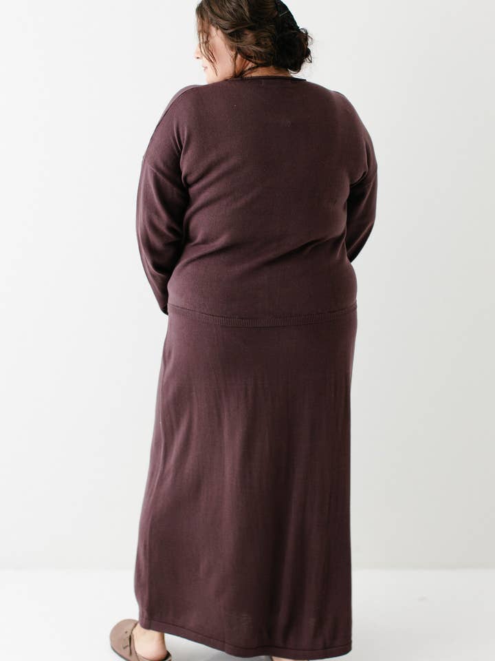 The Main Street Exchange - Wholesale Skirt - Women's - 'Jana' Cotton Blend Midi Sweater Skirt19