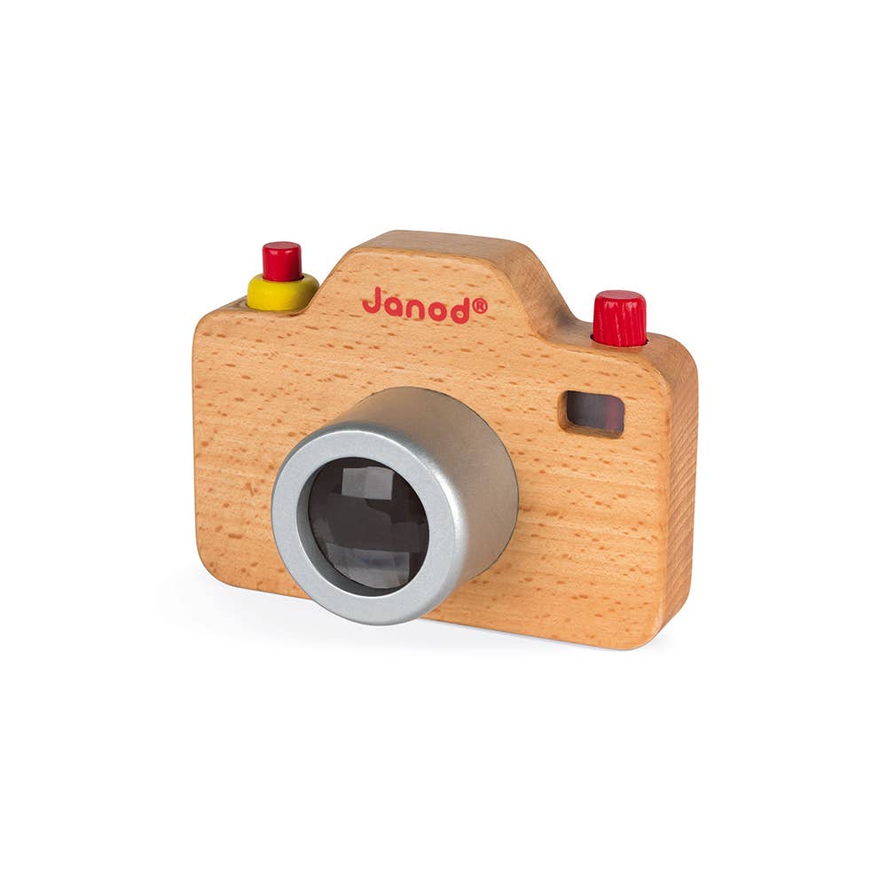 Janod - Wholesale Wood Toy - Kids - Sound Camera - Batteries Included - Silicone Case3