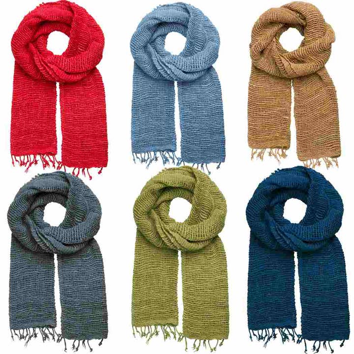 Écharpe en coton pour Noël, hiver et préemballage des fêtes pour la vente par Marquet