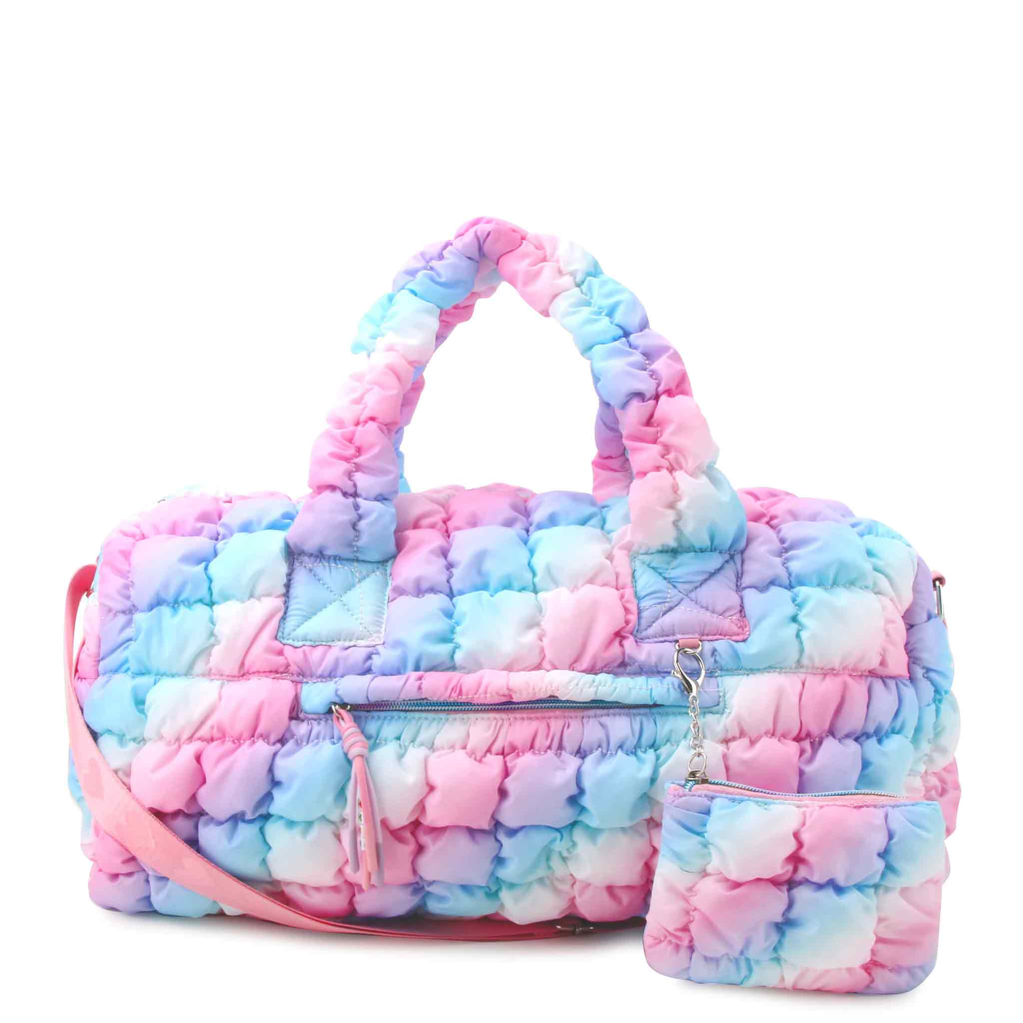 OMG Accessories - Wholesale Weekender Bag - Kids - Quilted Scrunchies Large Duffle Bag1
