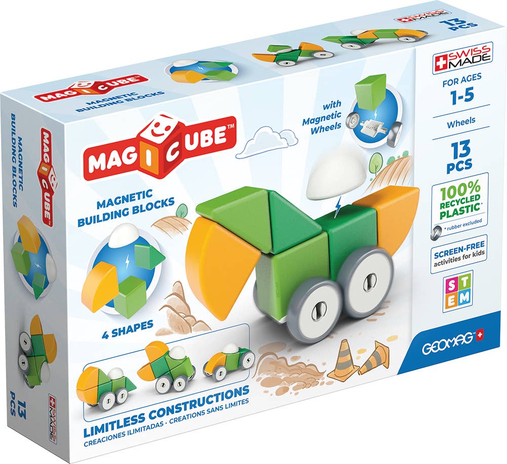 GEOMAGWORLD USA - Wholesale Building Set - Kids - Geomag™ Magnetic Toy Magicube Shapes 13 Piece Playset