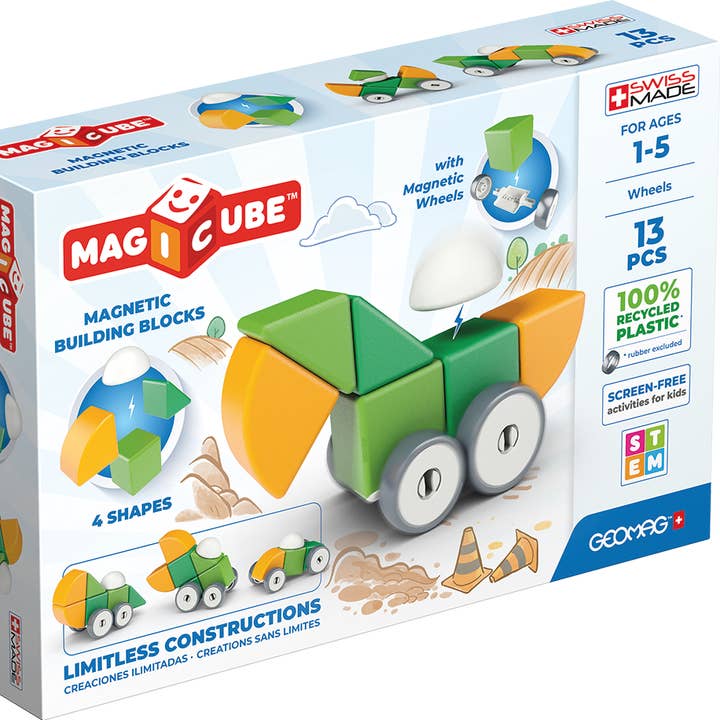 GEOMAGWORLD USA - Wholesale Building Set - Kids - Geomag™ Magnetic Toy Magicube Shapes 13 Piece Playset0