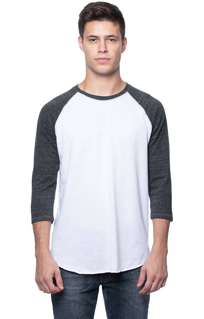 Royal Apparel - Wholesale T-Shirt - Men's - UNISEX TRIBLEND RAGLAN BASEBALL SHIRT1