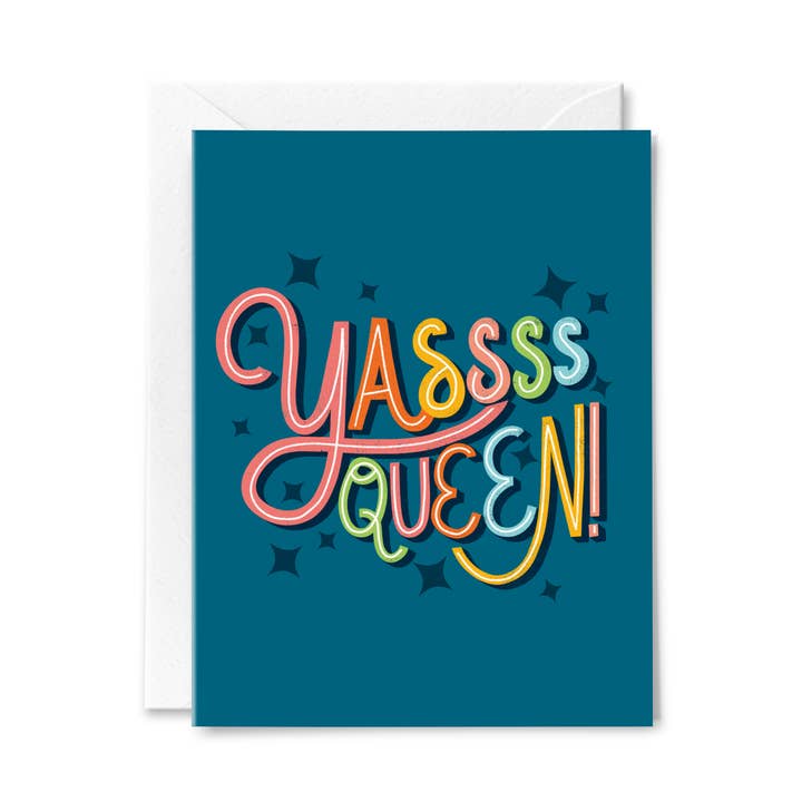 Yas Queen - Juste parce que la carte pour la vente par Paper Bunny Press