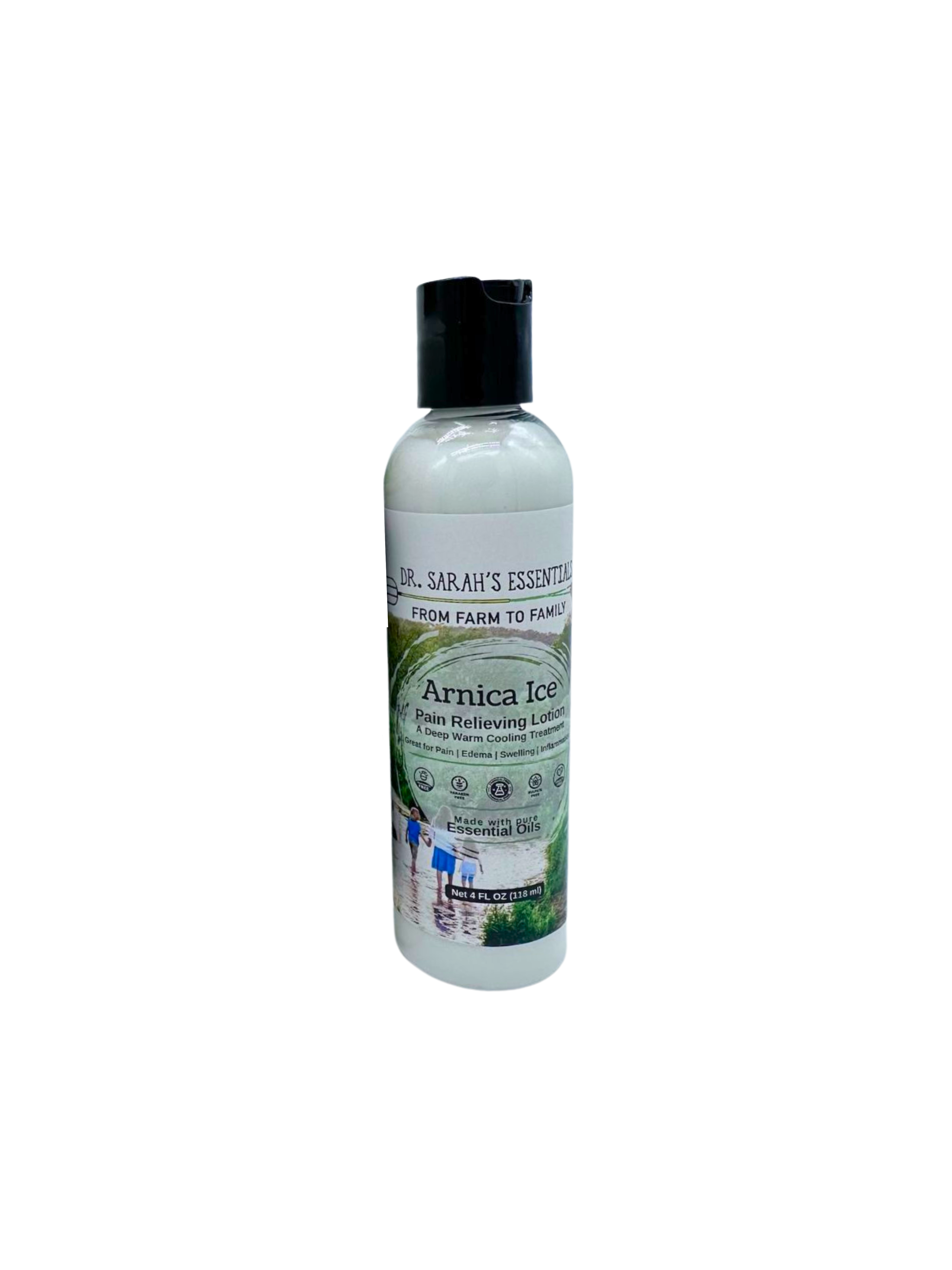 Dr. Sarah's Essentials LLC - Vente Spray/crème antidouleur - Lotion glacée à l'arnica (traitement rafraîchissant à chaud en profondeur)0