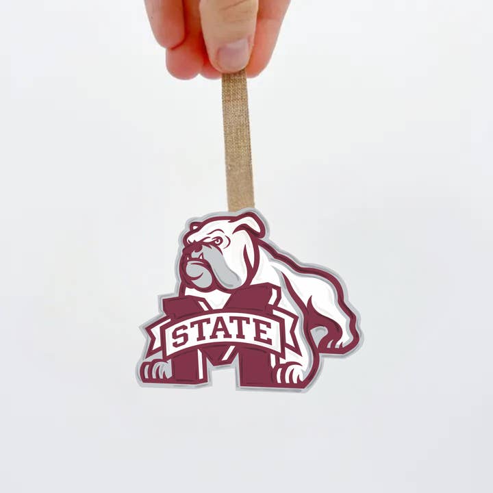 Home Malone - Wholesale Ornament - Mississippi State Bulldog Acrylic Mascot Ornament