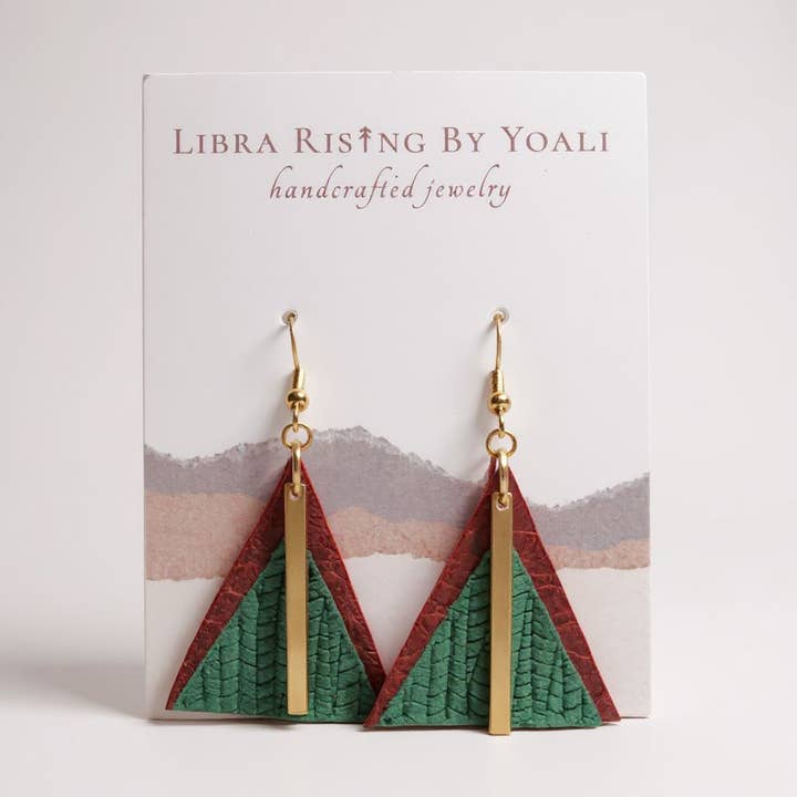 Dakota en cuir vert pin pour la vente par Libra Ris↟ng By Yoali