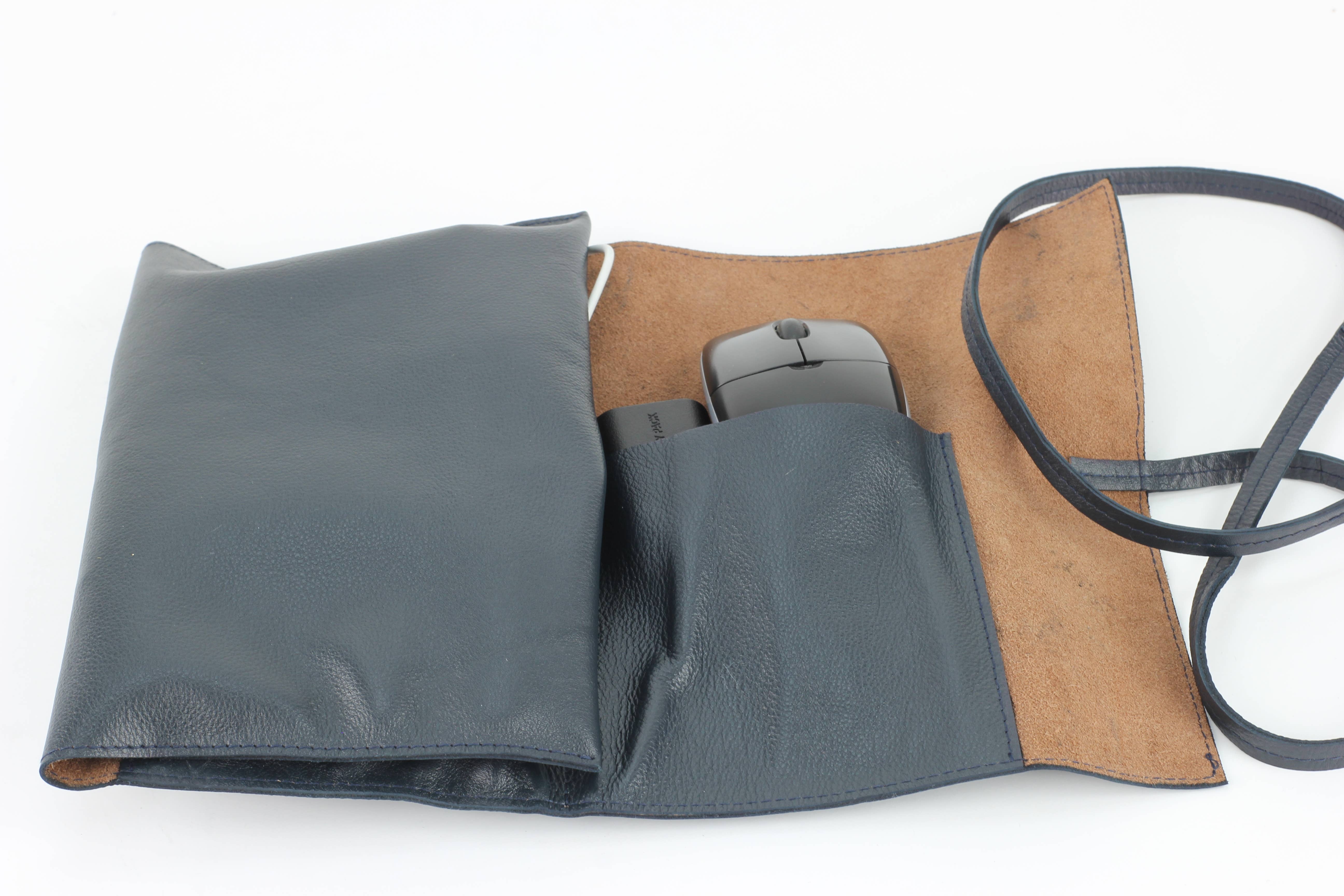 Leather Impressions Inc - Wholesale Cord Holder - Leather Roll up Cord Keeper Wrap Around Tech Case12