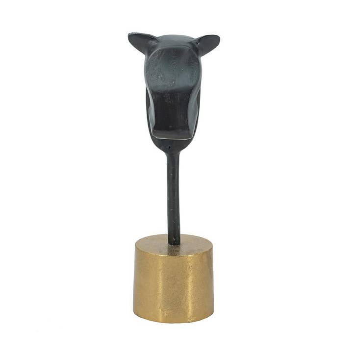 A&B Home Group Inc. - Wholesale Decorative Figurine - 7.5x7.5x14" Aluminum Horse Head Sculpture w/ Rounded Base4