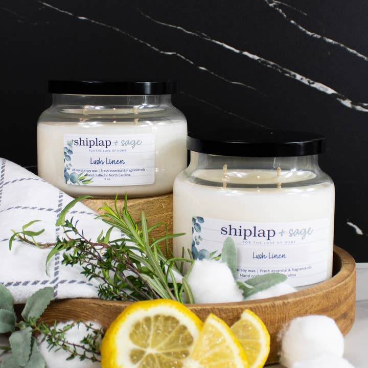 Lush Linen - Candle for wholesale by Shiplap and Sage